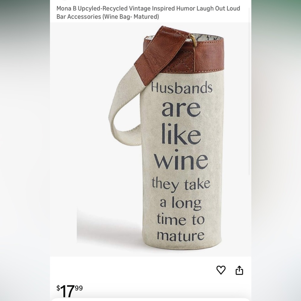 Mona B Cream and Brown Wine Bag